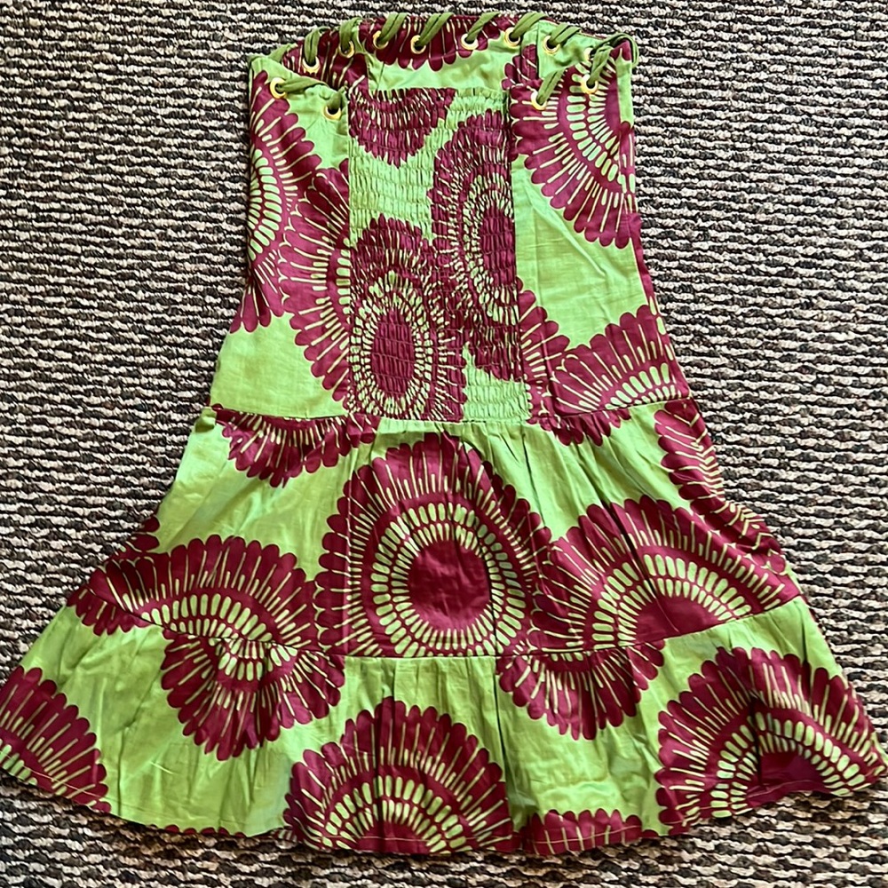 Beautiful Skazi strapless Summer Strapless Dress. NWOT